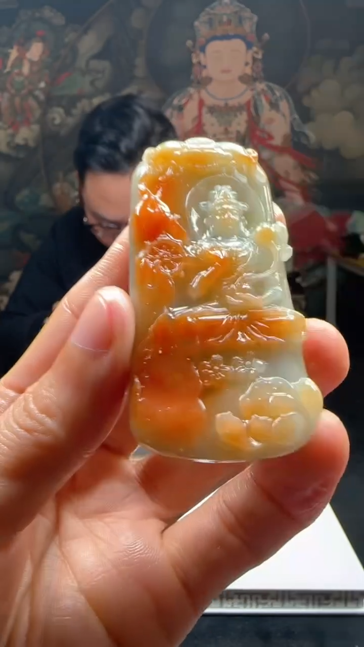 【闪购商品】定制翡翠未镶嵌L-@@QJXC113145