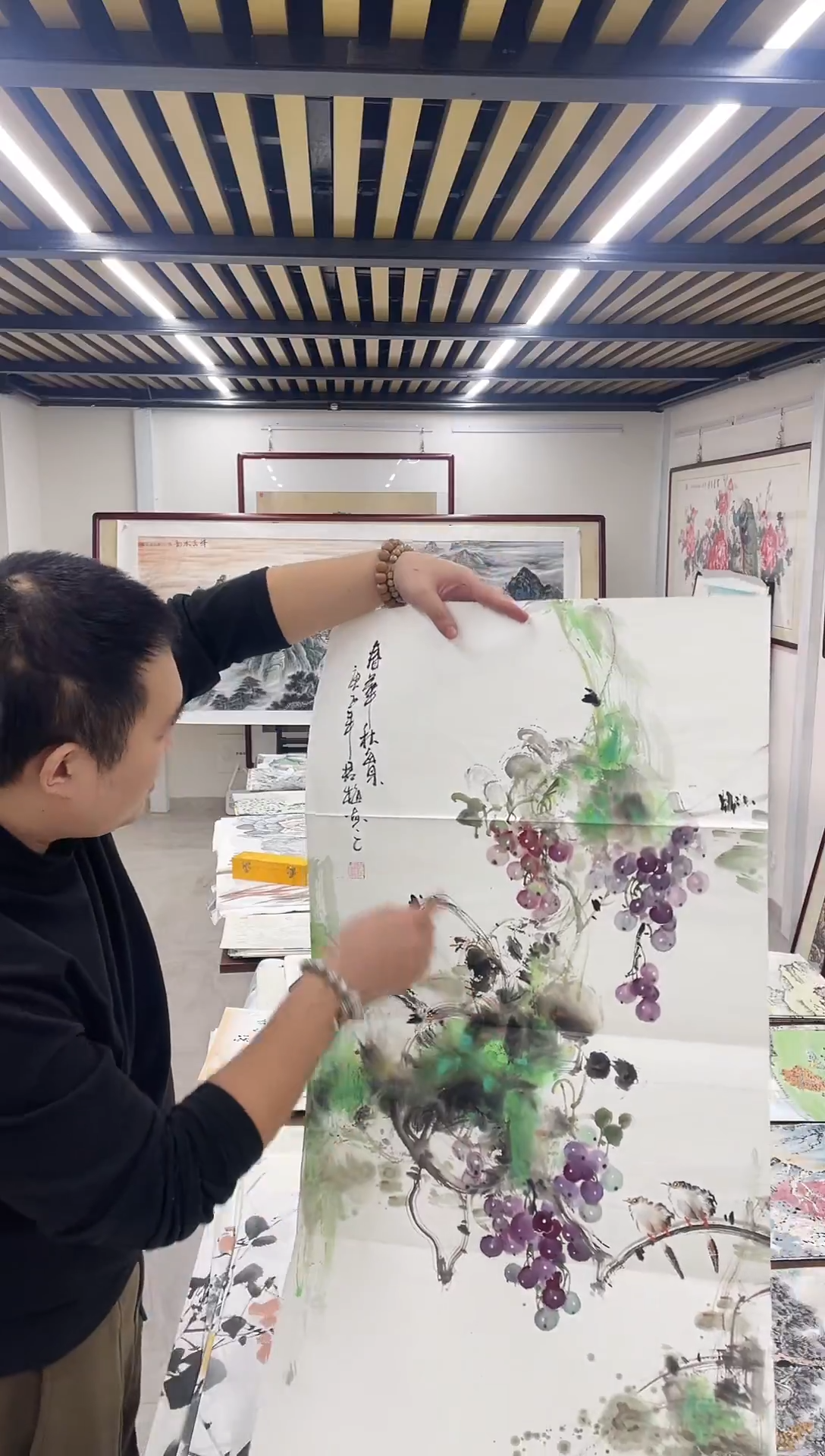 国画阿豪专属链接-赵君梅葡萄