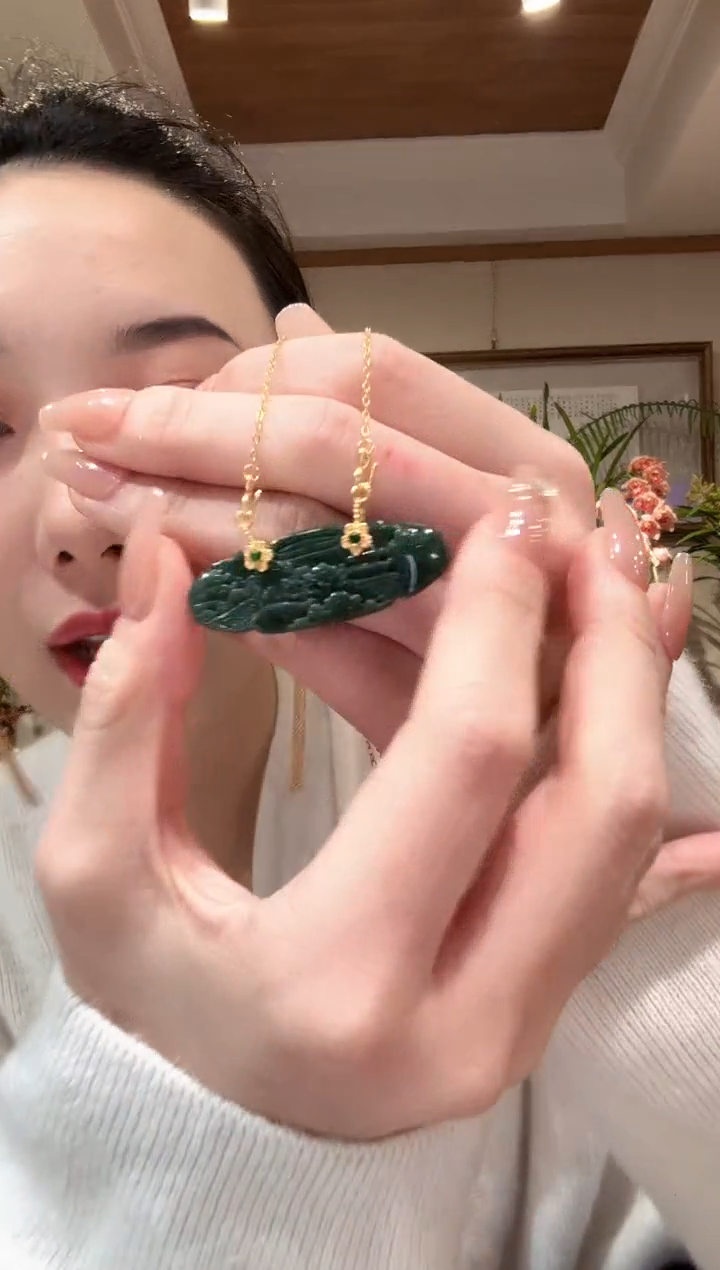 【闪购商品】翡翠颈饰未镶嵌国风