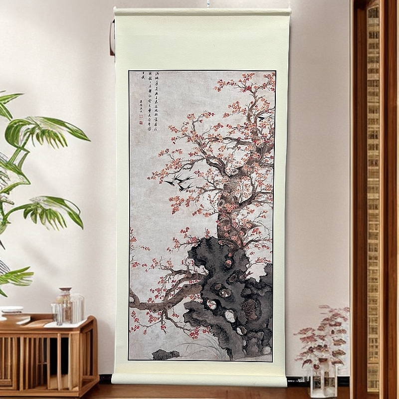 【z2红杏飞燕】60x120仿古画国风画装饰画