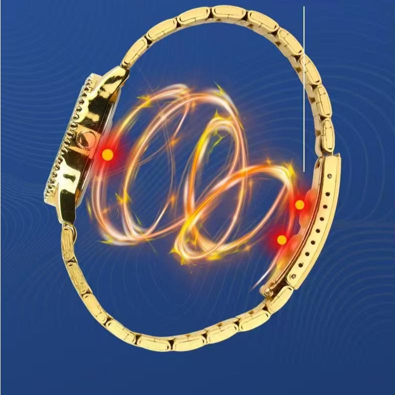 锌合金石英石手链 男款稀土永磁主播福利手链