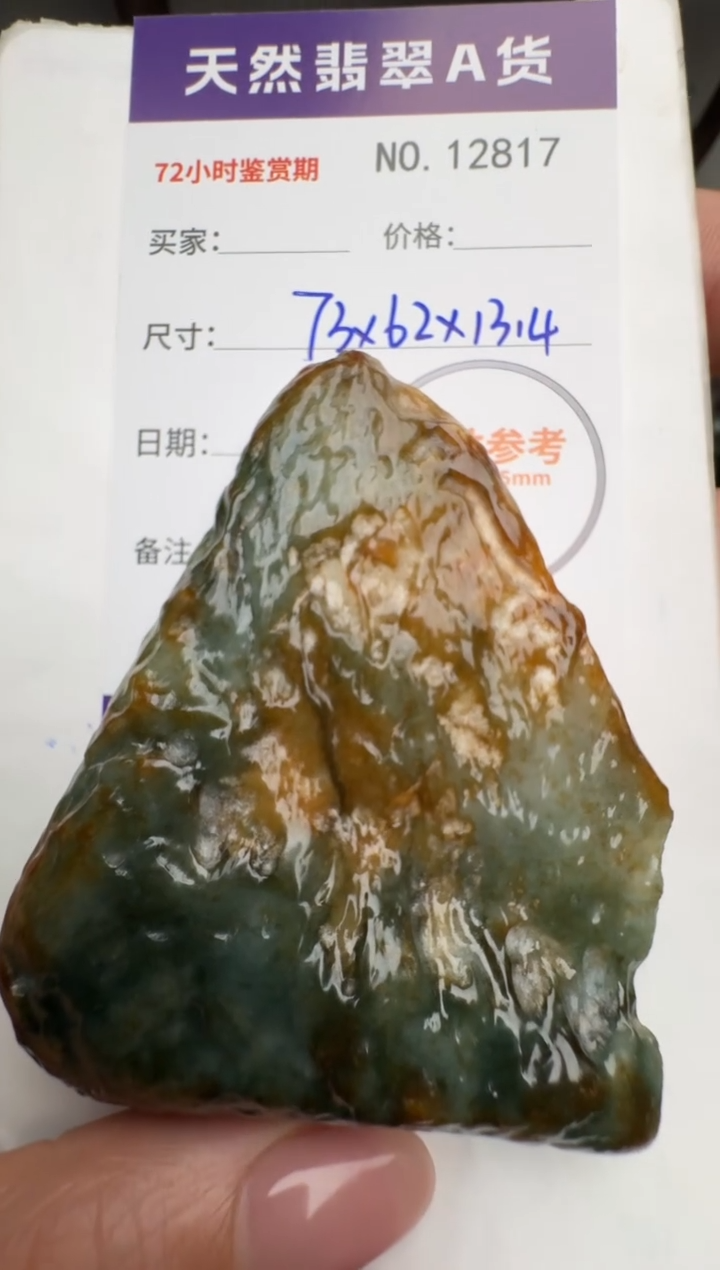 【闪购商品】翡翠颈饰未镶嵌原石12817