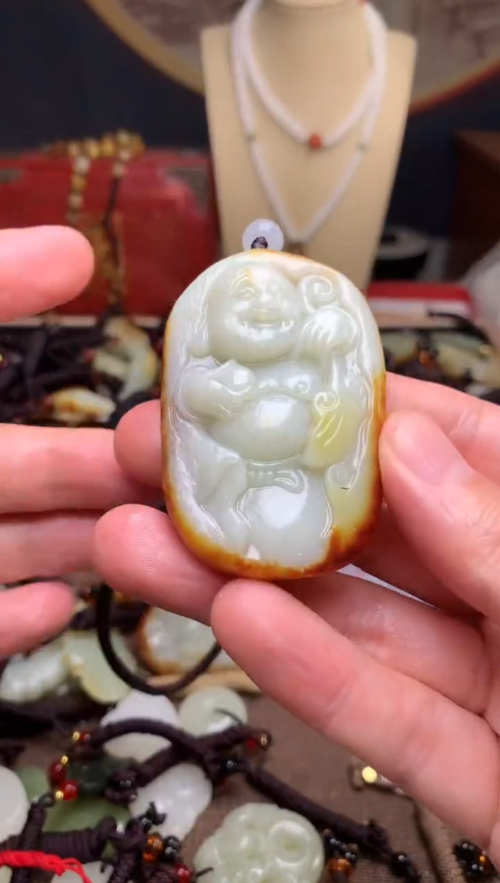 颈饰未镶嵌和田玉新疆料青海料清水和田玉吊坠