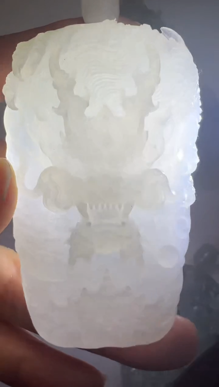【闪购商品】定制翡翠未镶嵌龙牌