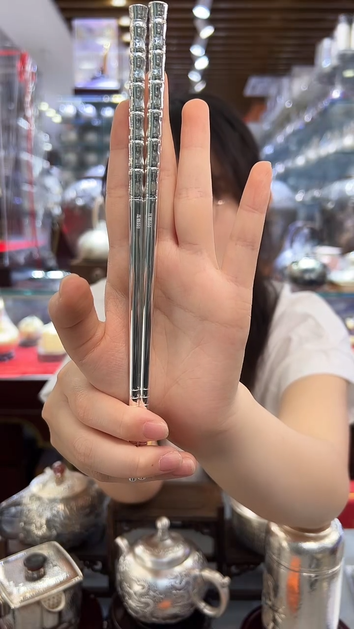 高手工999茶筷竹节款