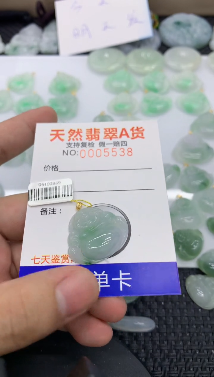 【闪购商品】翡翠颈饰18K金镶嵌1111111111