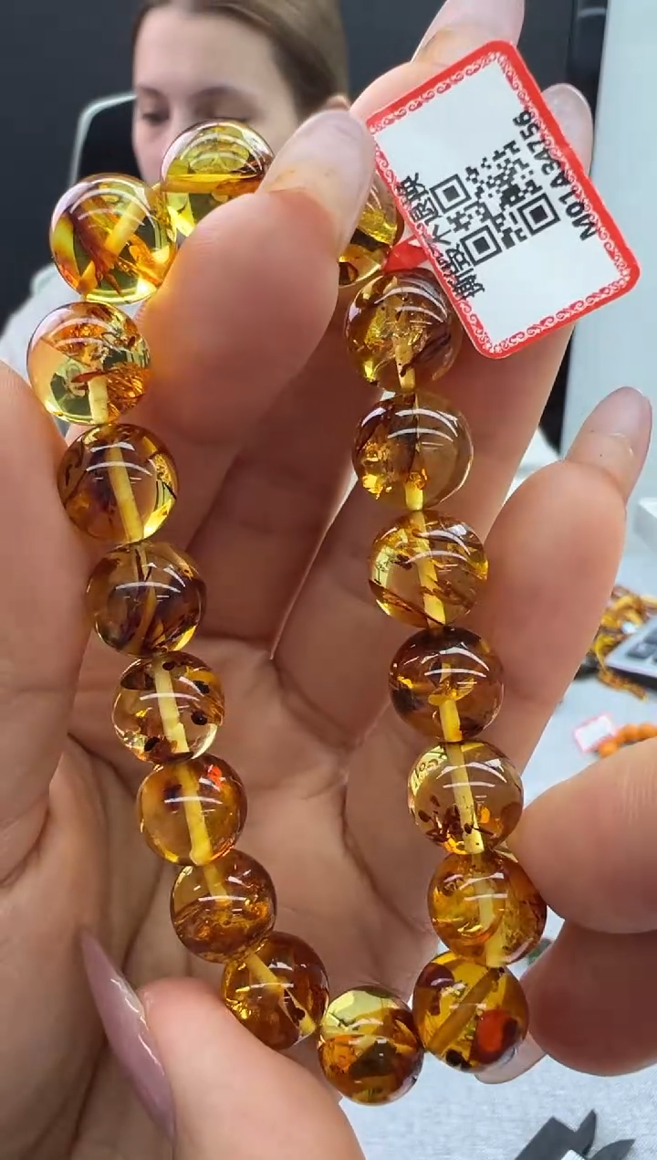 【闪购商品】琥珀手链未镶嵌338秒拍号