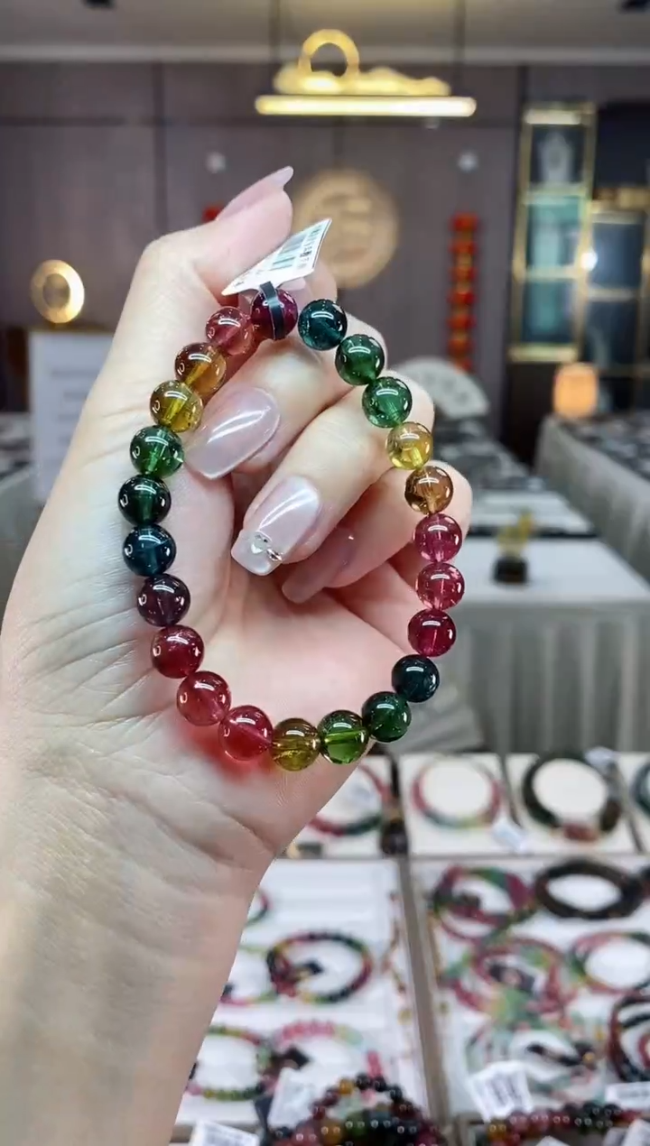 【闪购商品】碧玺单圈手串8mm+未镶嵌（多样性发一条）hon