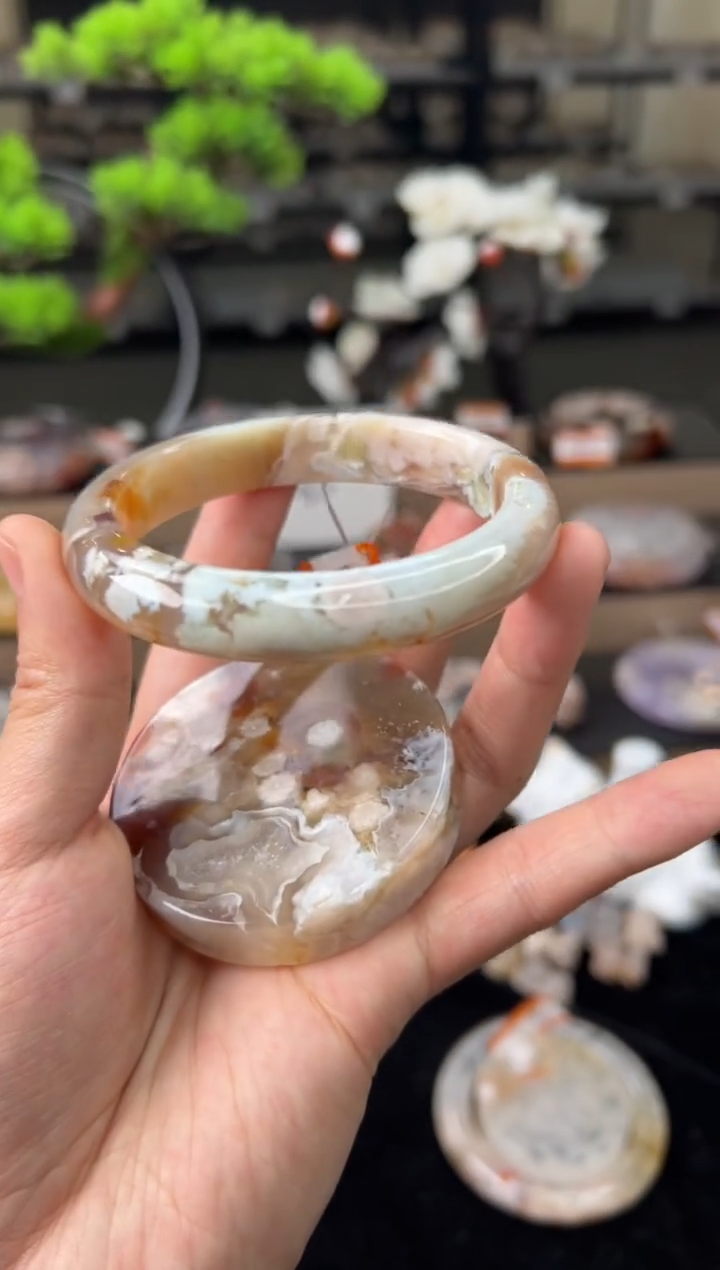 【闪购商品】石英质玉手镯未镶嵌59圈口（赠送镯心）622289