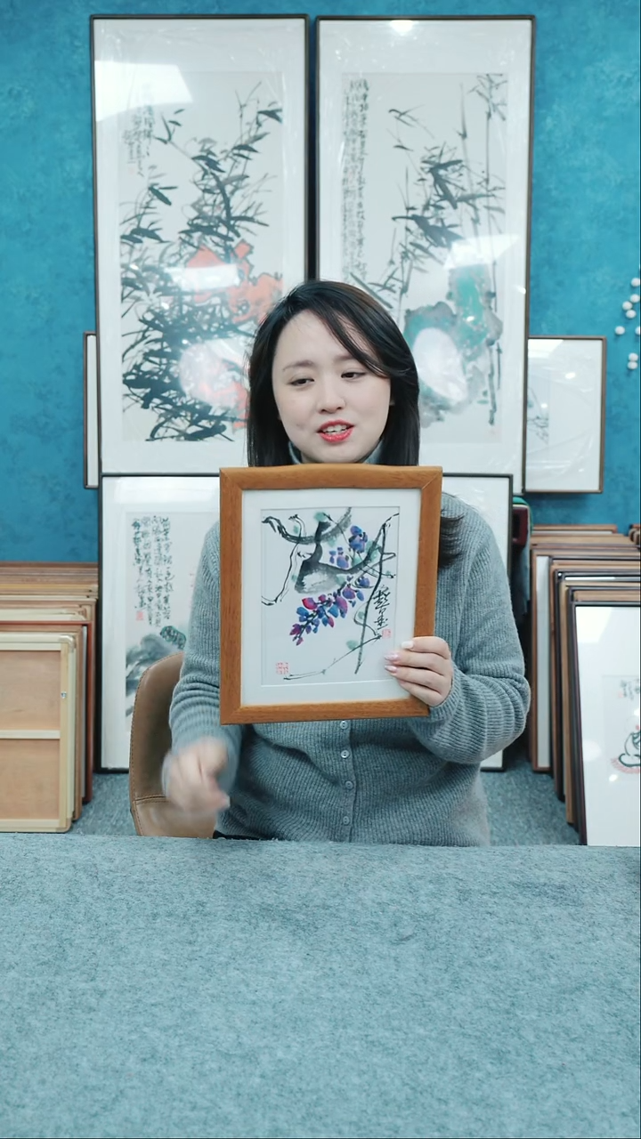 【闪购商品】国画10寸本土老师木质摆台