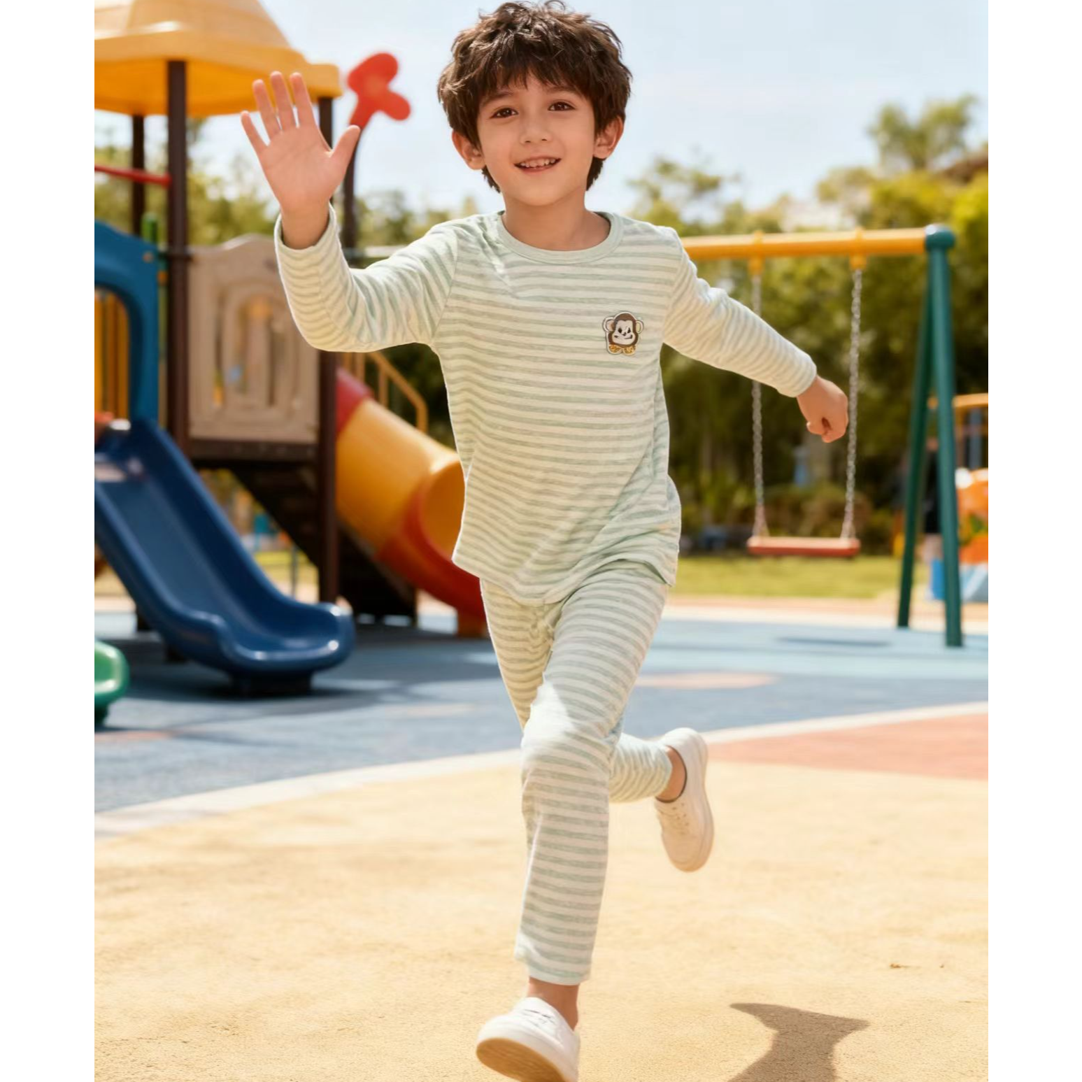 3092高端专享秋冬季家居服套装绿色