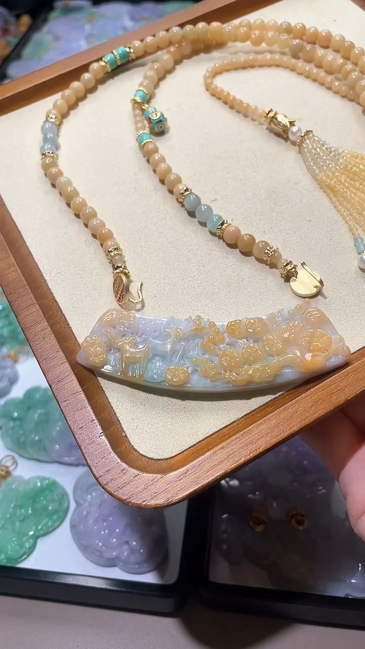 【闪购商品】翡翠颈饰未镶嵌吊坠