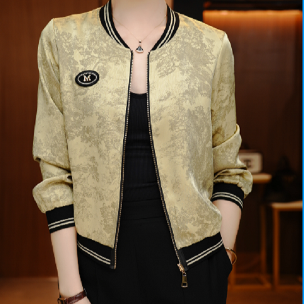 森林-新款双面穿印花气质上衣外套百搭显瘦时尚