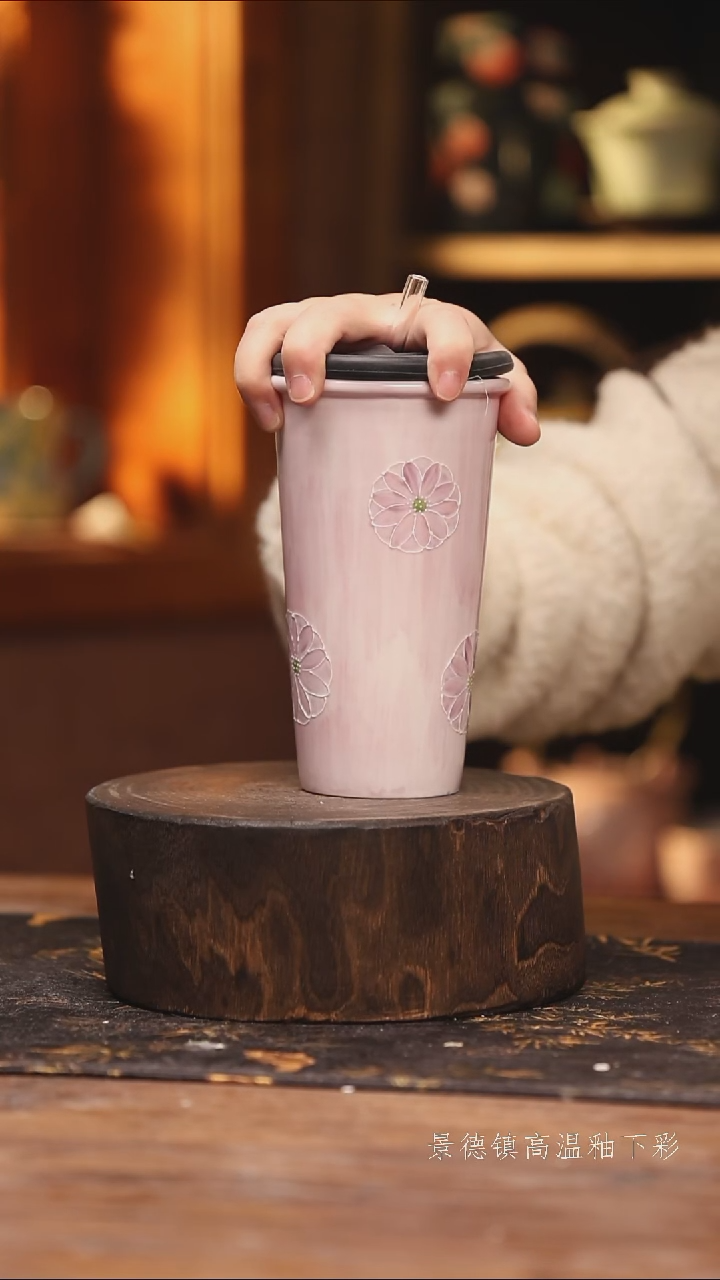 陶瓷景德镇高温釉下手绘陶瓷@L191@