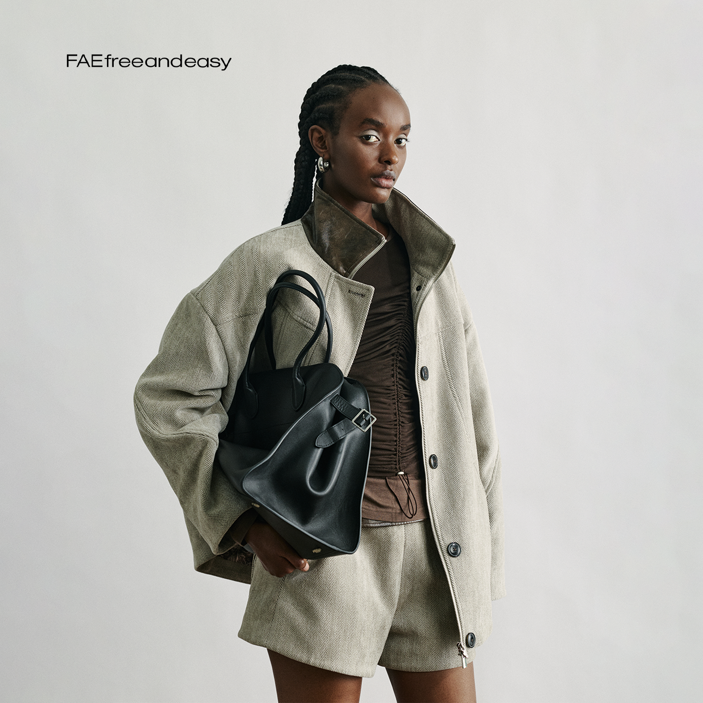 FAEfreeandeasy "氲塑无阈 宽松廓形雪尼尔夹棉外套" K513003