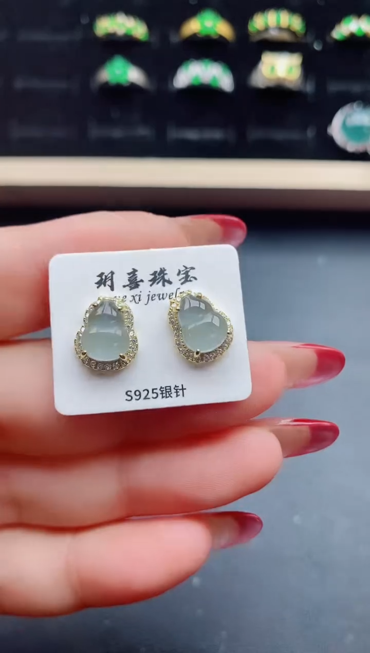 【闪购商品】翡翠戒指银S925镶嵌23123