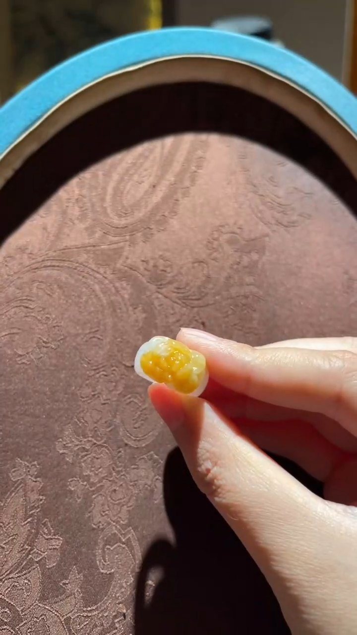 翡翠戒圈未镶嵌红翡绿翠6号