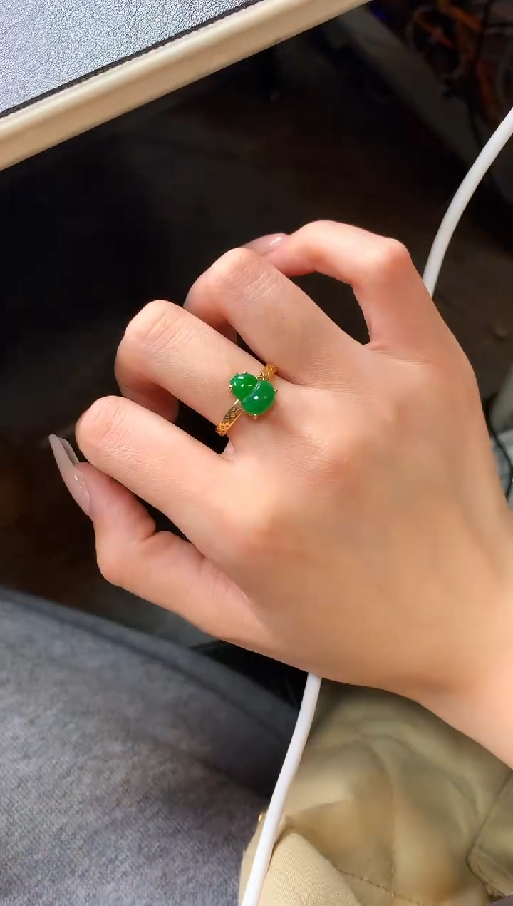 【闪购商品】翡翠戒指银S925镶嵌245325