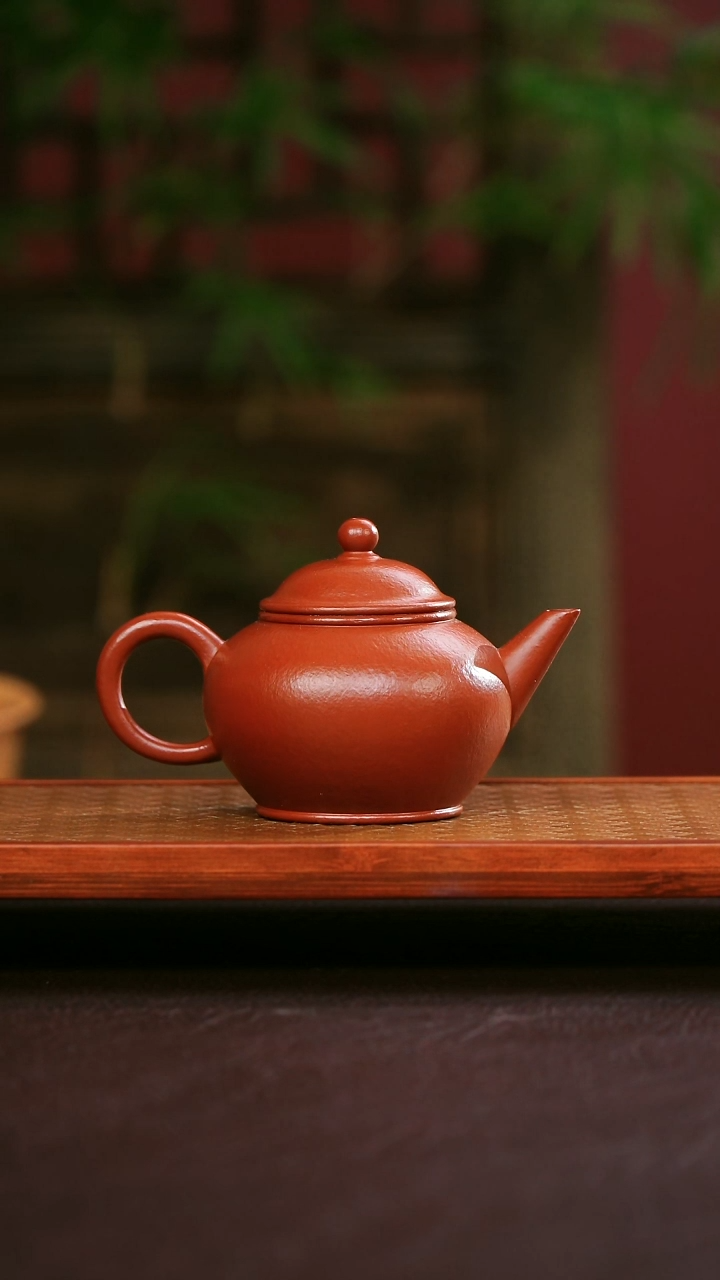 茶壶紫砂粗砂大红拍 水平 20粗砂