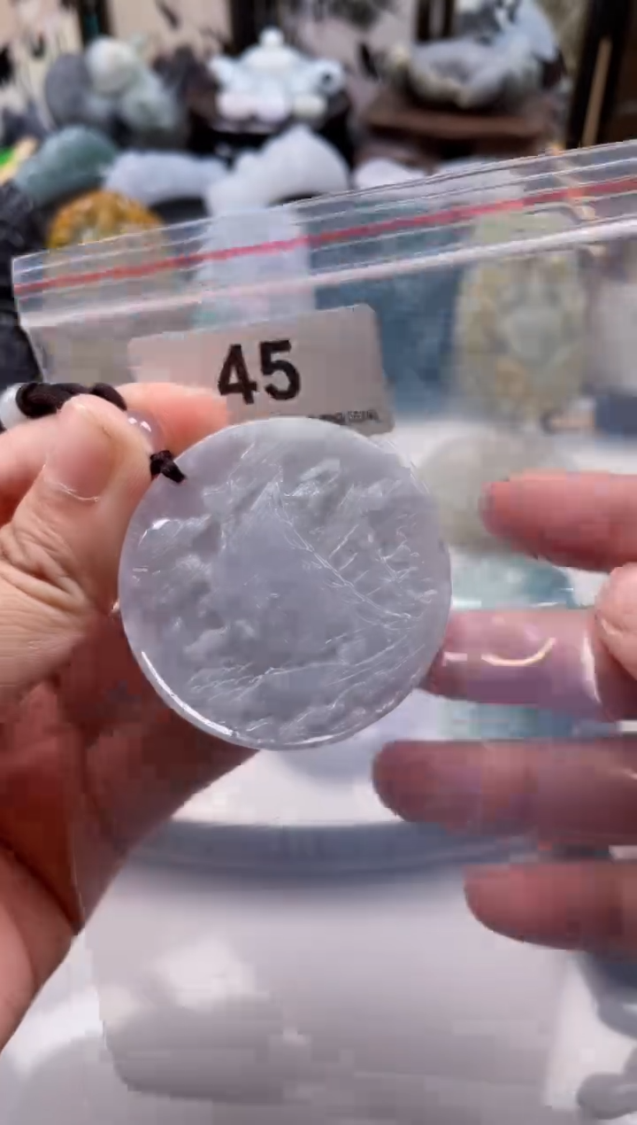 【闪购商品】翡翠颈饰未镶嵌天然缅甸A货翡翠45