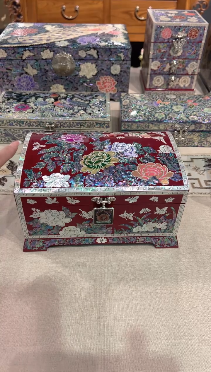 【闪购商品】按扣全扇贝底·弘贝雅螺钿漆器文化馆