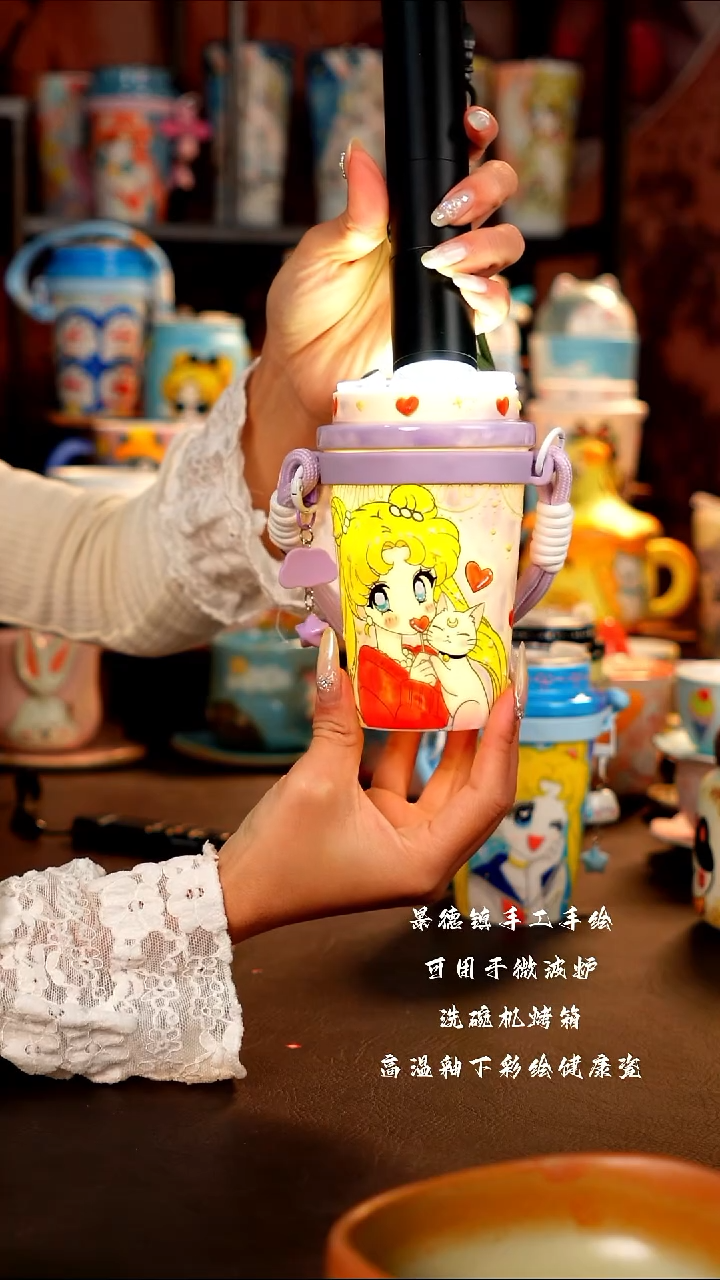 景德镇设计款手工手绘杯杯
