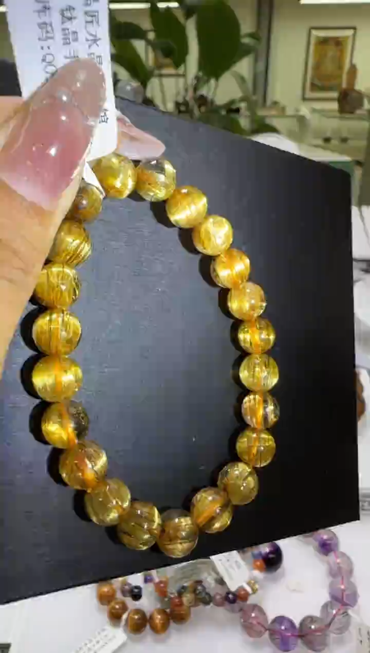 手串未镶嵌水晶钛晶手串8m+ JP39648宋