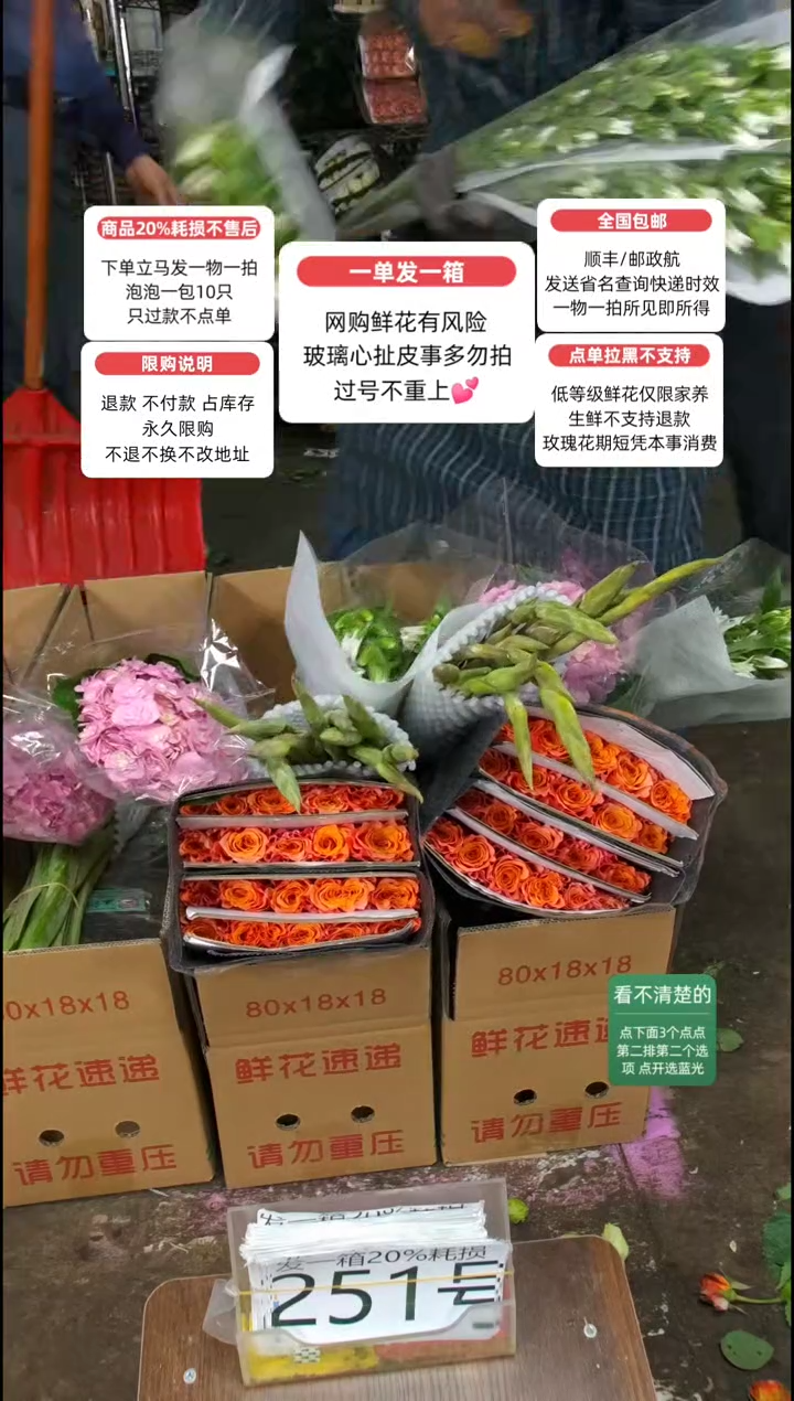 20%耗损发一箱❤号251