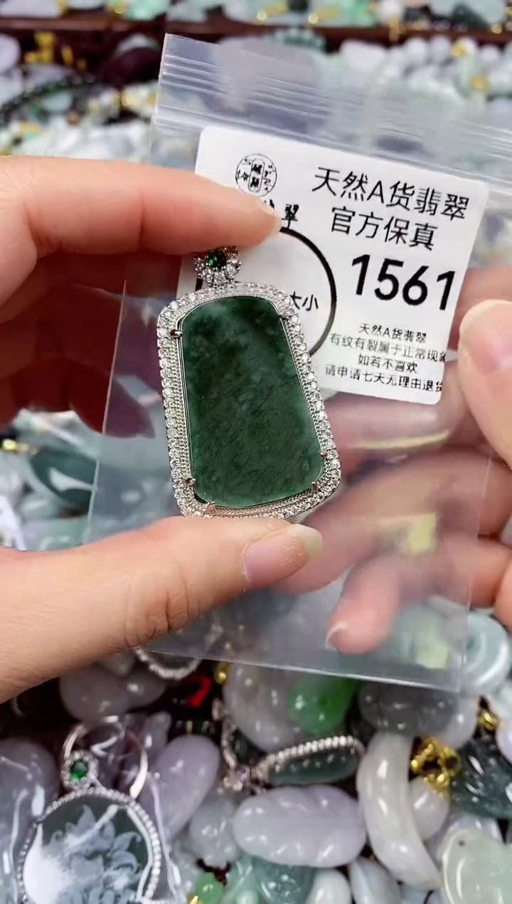 【闪购商品】翡翠颈饰未镶嵌天然A货翡翠1561