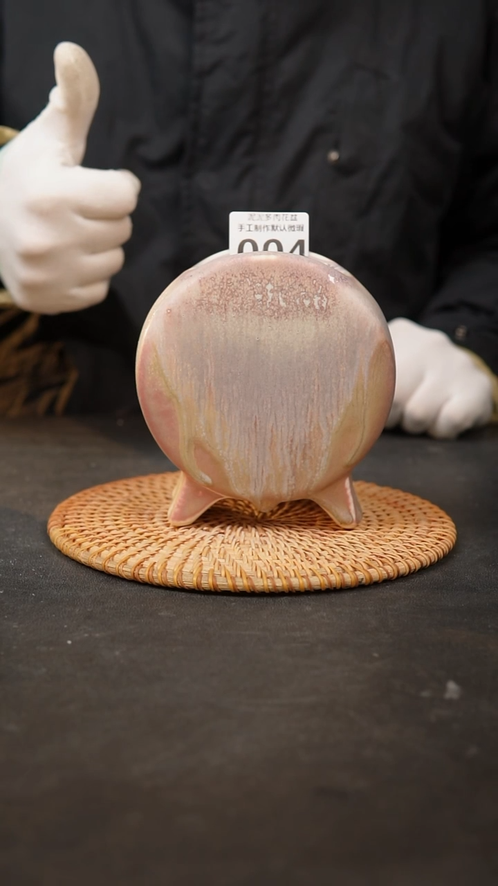 【闪购商品】瓷片004泥泥手工花盆