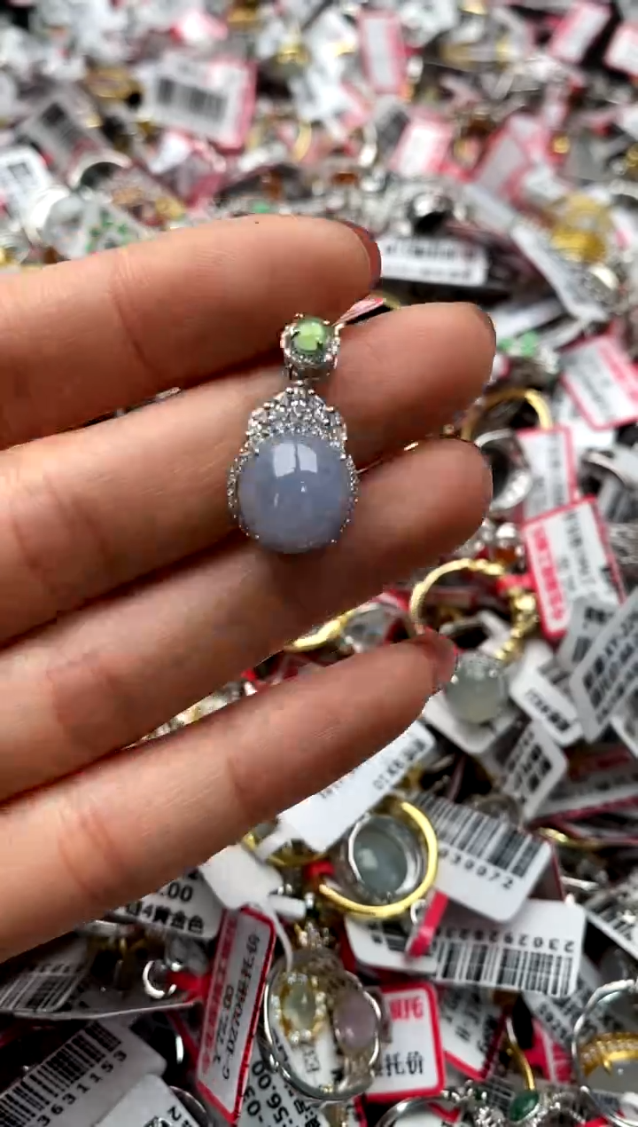 【闪购商品】翡翠戒指银S925镶嵌44444444    2