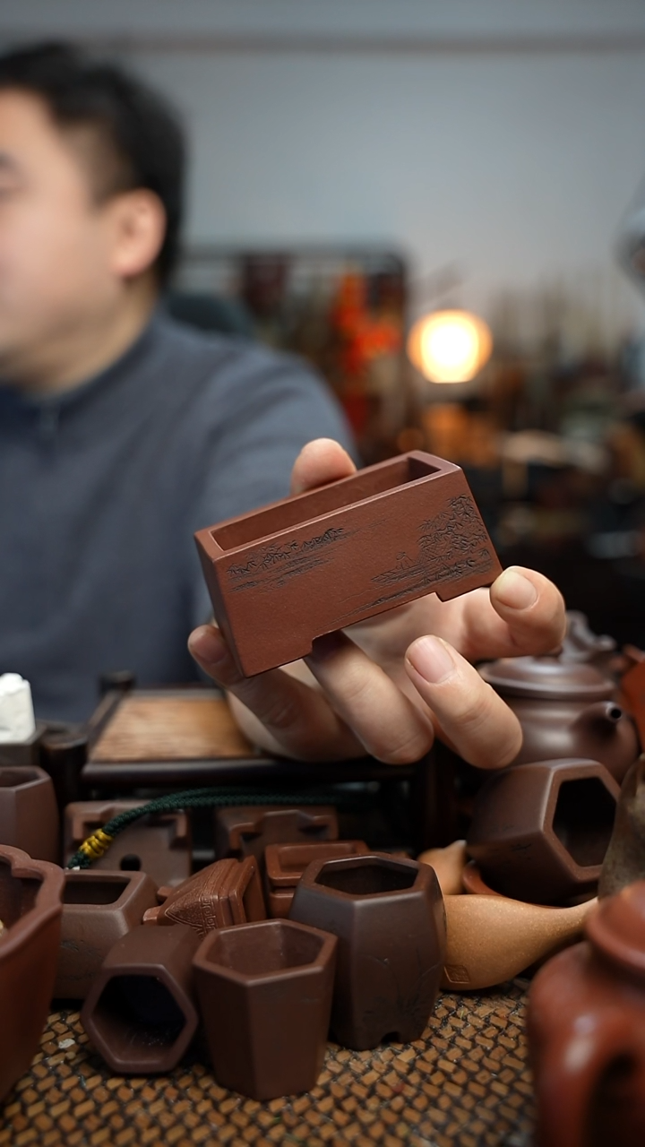 紫砂花盆長木軒精品紫砂