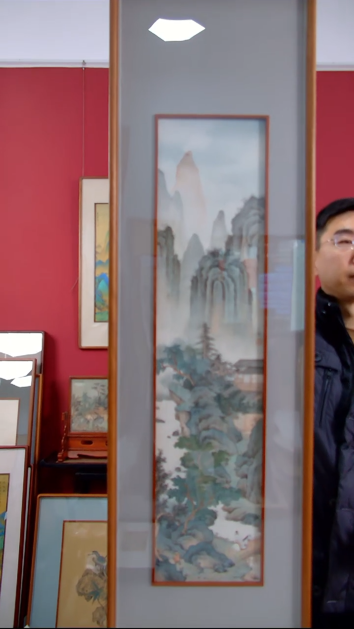 【闪购商品】国画丁奕《骑马访友图》装裱140*38