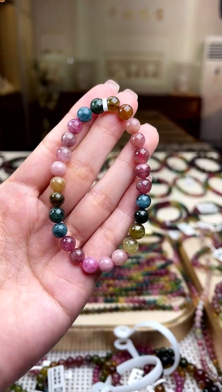 【闪购商品】/未镶嵌碧玺7mm+碧玺单圈多样性发货