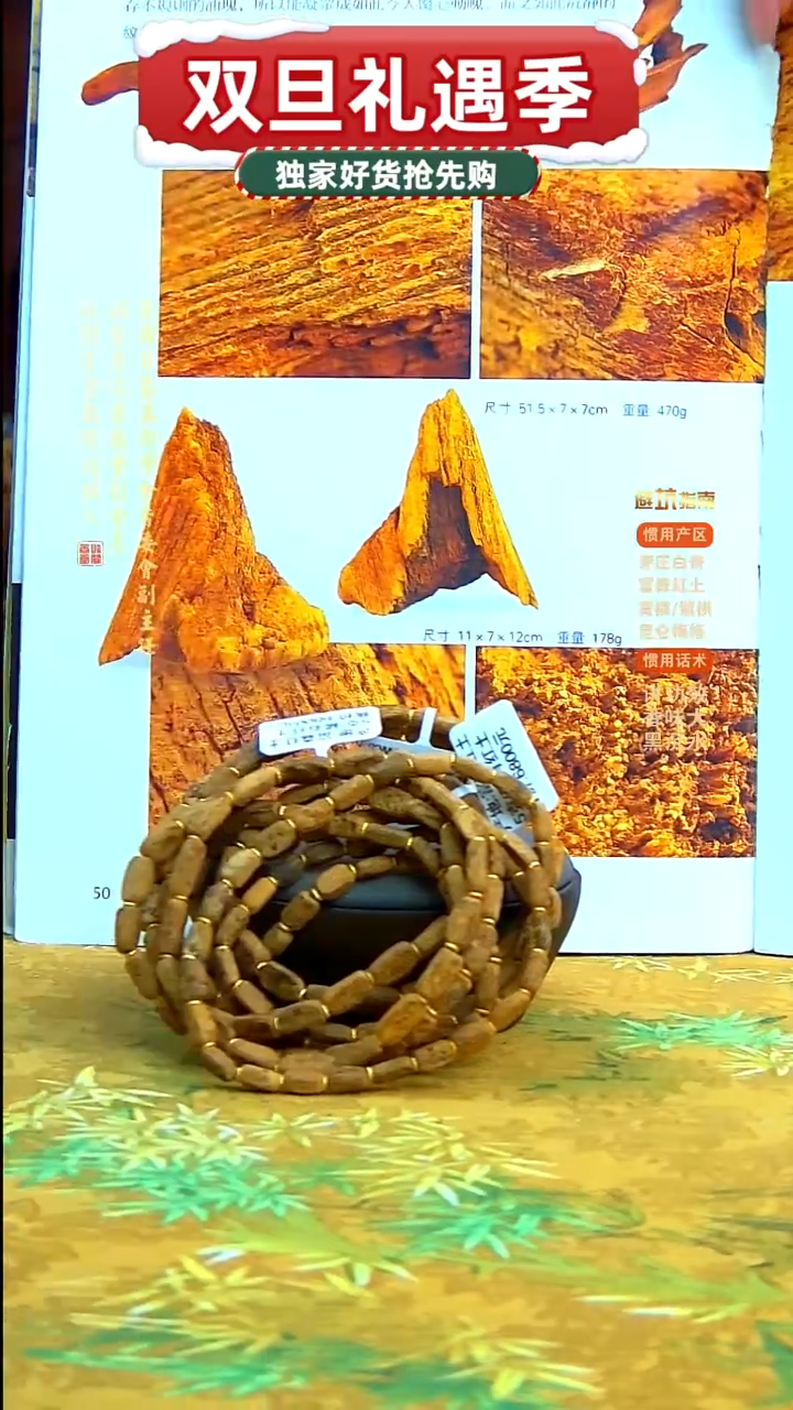 沉香手串5克富森红土双圈手串（多样性发其一）