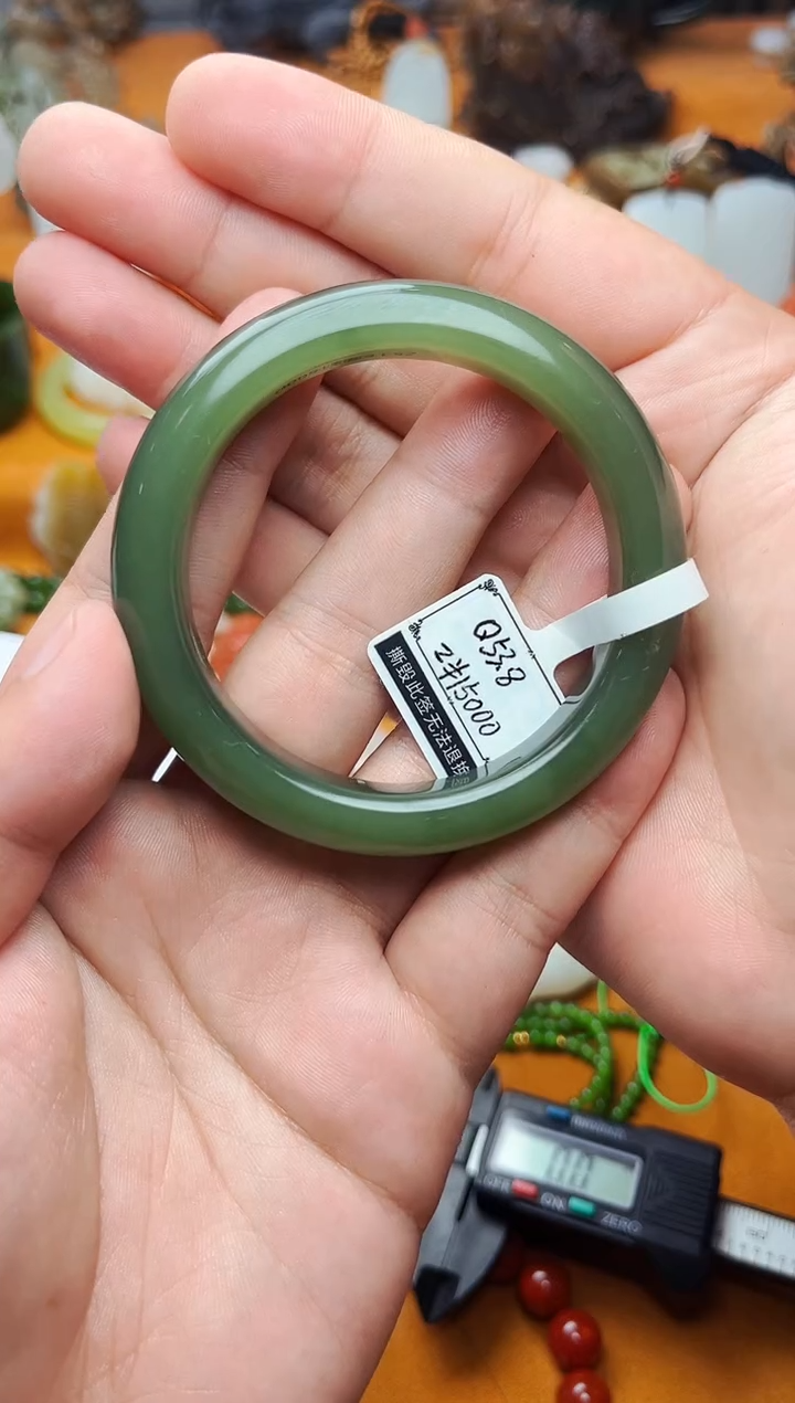 【闪购商品】和田玉手镯未镶嵌53.8圈口