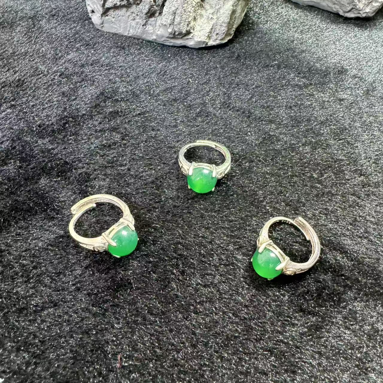 【星辰珠宝】时尚金绿宝玛瑙戒指-多样性只发一件