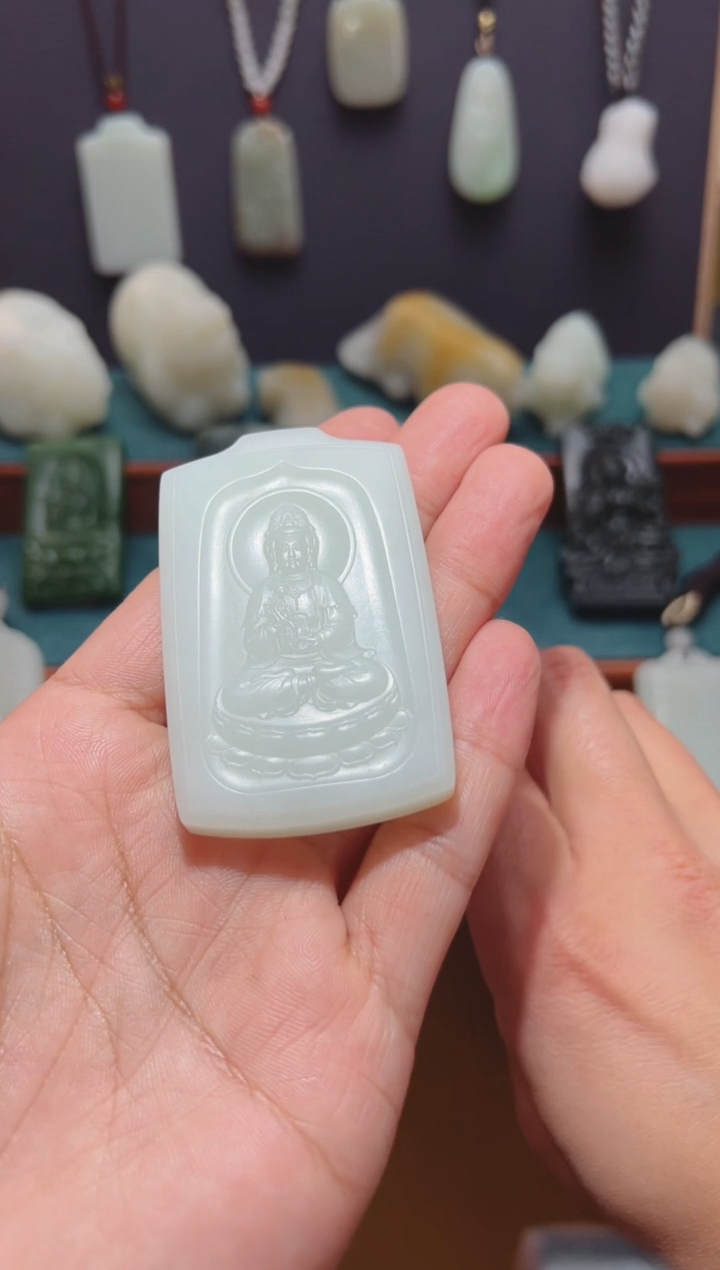 【闪购商品】和田玉吊坠(不含链)未镶嵌1