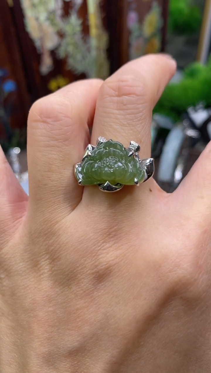 颈饰银S925镶嵌翡翠净货13924