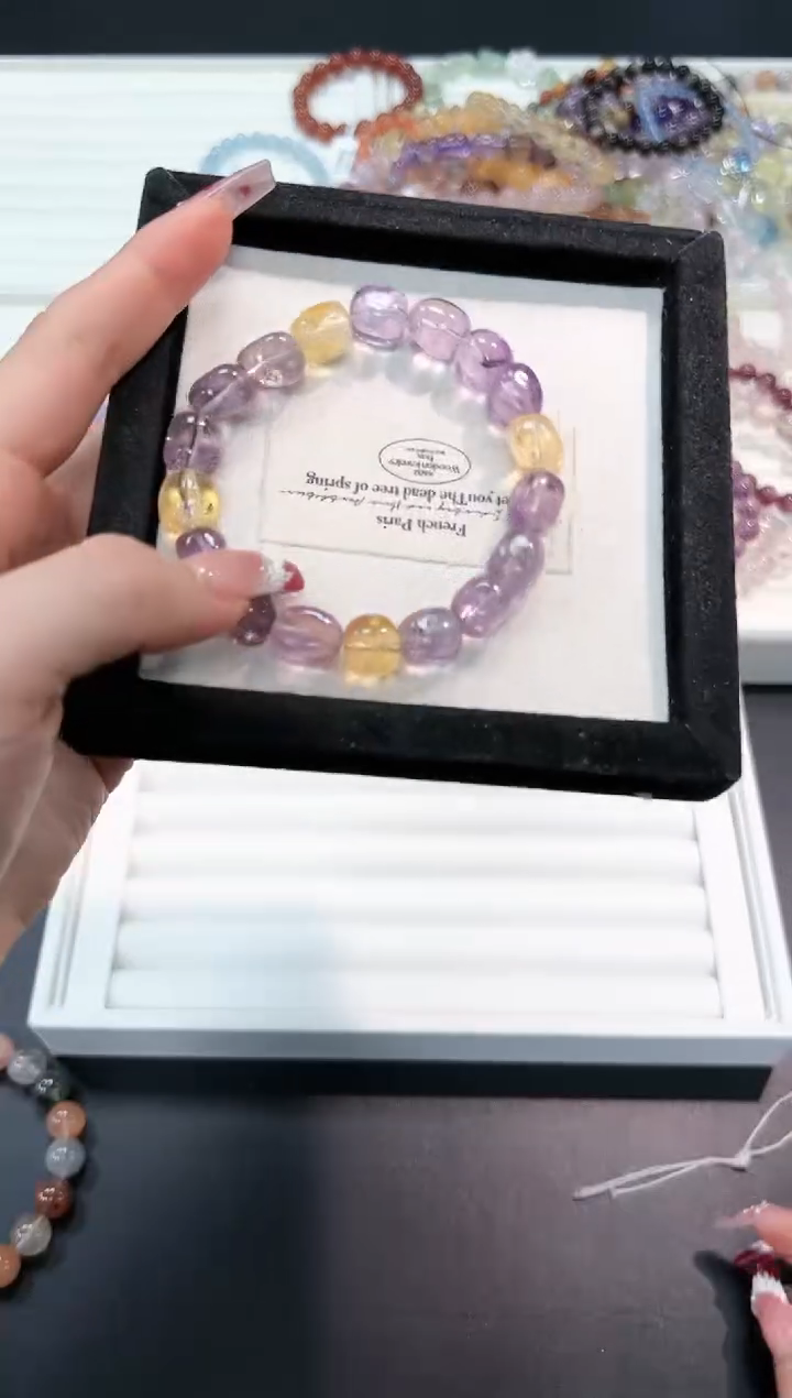 【闪购商品】水晶手串未镶嵌72a多样性发其一/1条默认微瑕