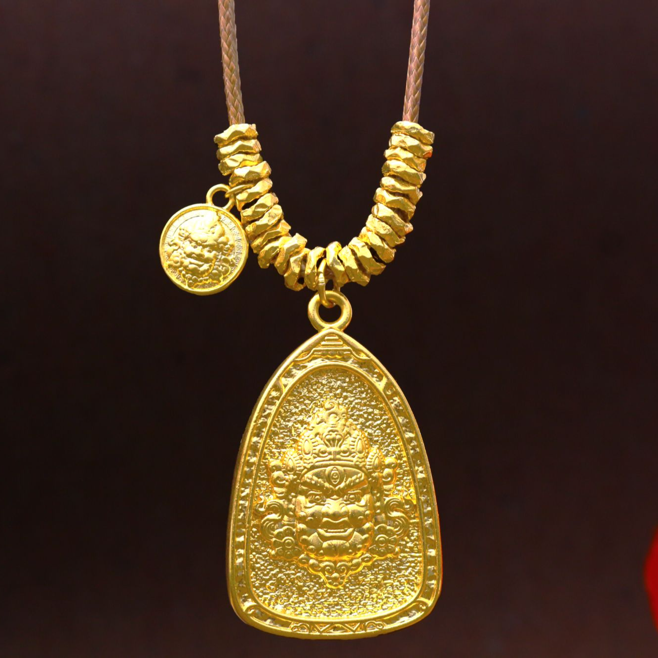 【蔓蔓专属】足金999  黄财财盘缠(赠编绳编好发)  七夕特惠