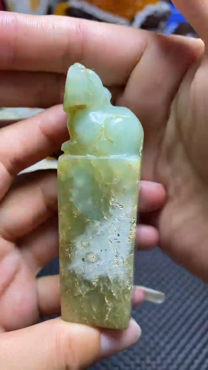 和田玉未镶嵌把件1