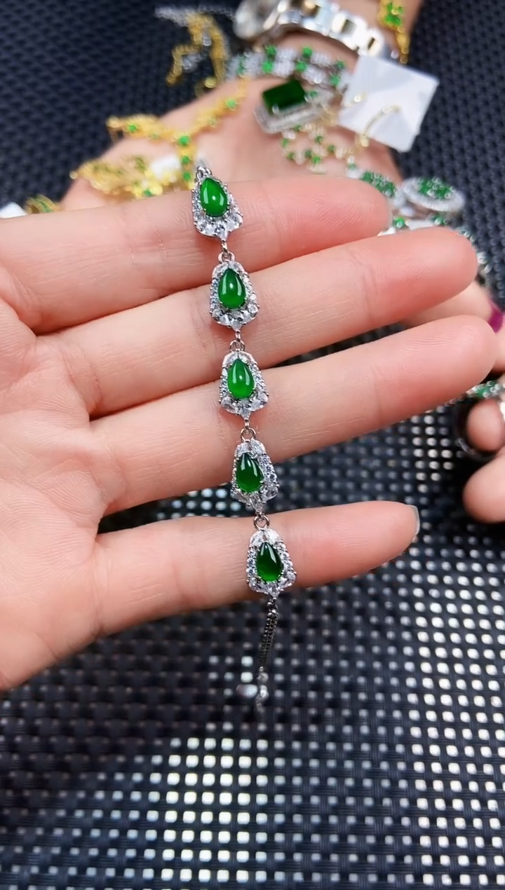 【闪购商品】翡翠手链未镶嵌111111111