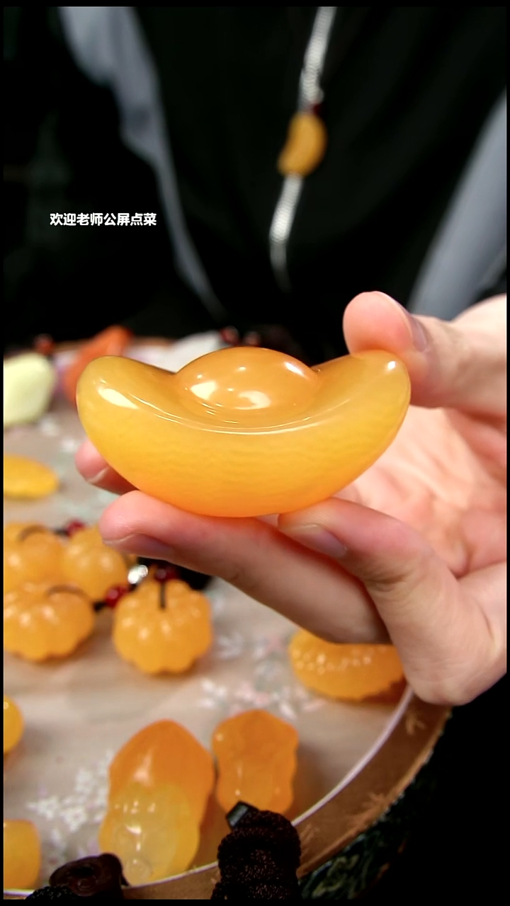 寿山石元宝手把件
