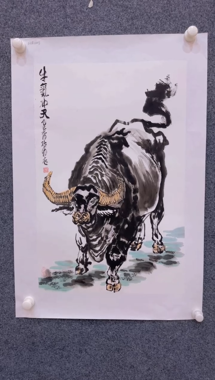 【闪购商品】国画3.6-孙布衣-四尺三开动物-56