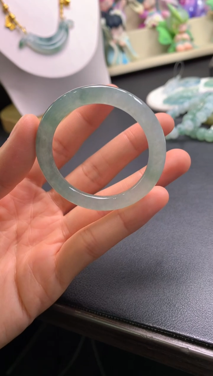 未镶嵌定制翡翠0769076523（40*5.7*6.3）