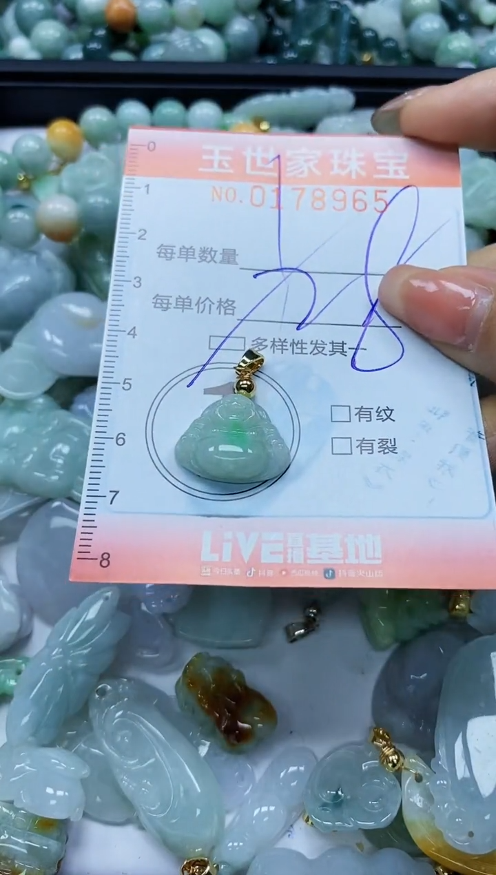 【闪购商品】翡翠颈饰未镶嵌闪购0178965多样性发其一