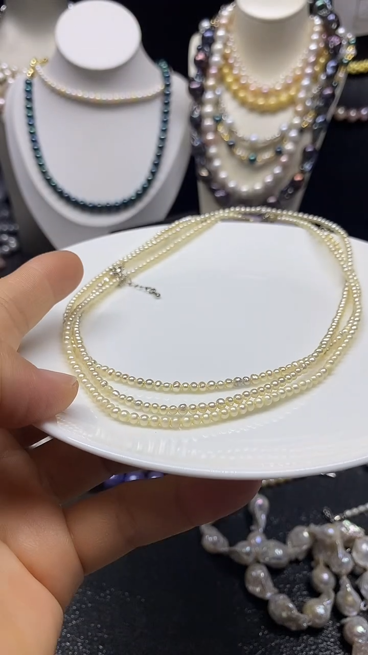 淡水珍珠未镶嵌颈饰多人