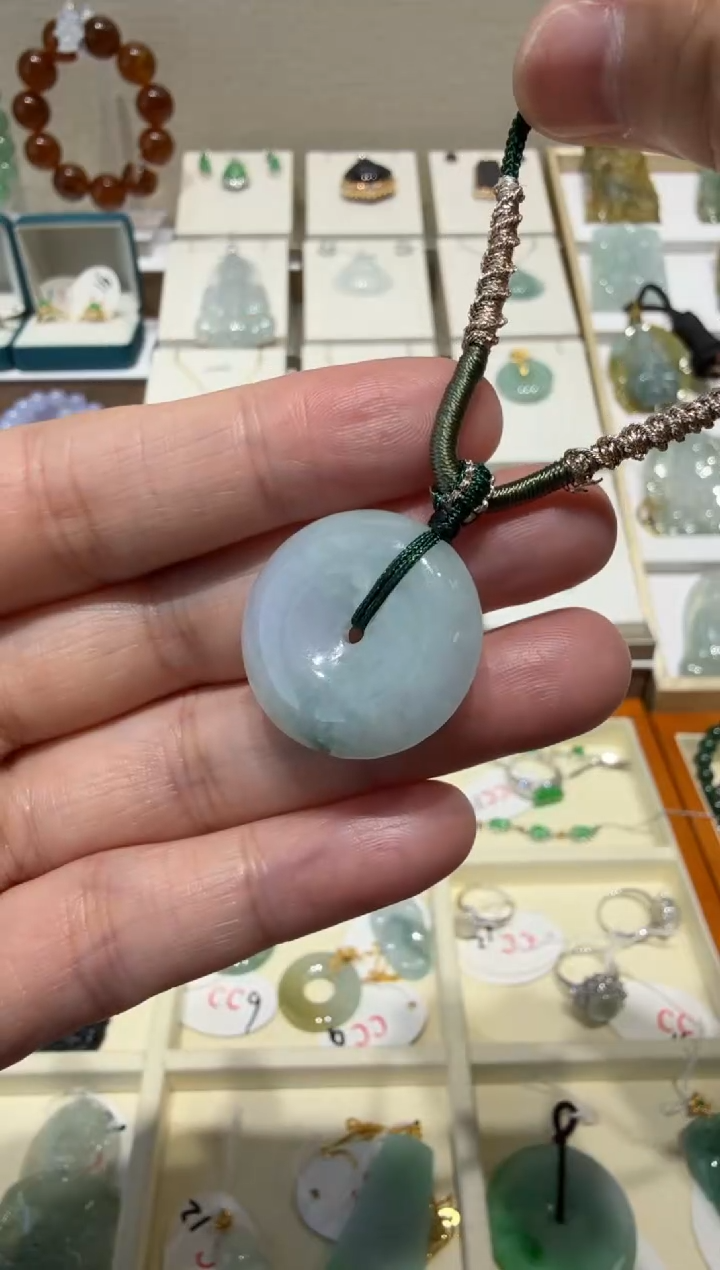 未镶嵌挂件翡翠A货翡翠多样性一件小平安扣