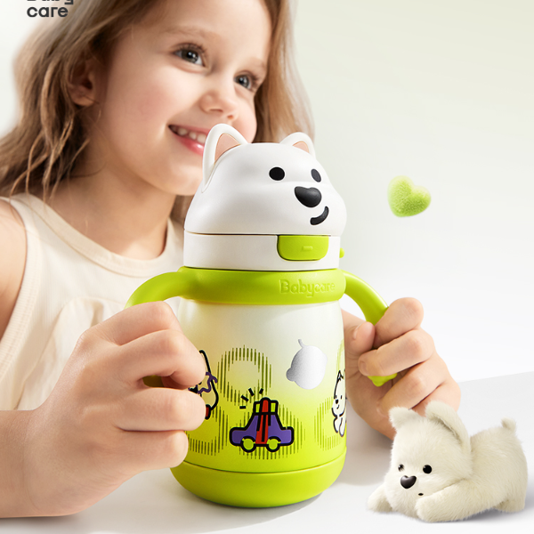 Babycare西高地保温杯大容量防摔家用户外便携防呛水杯不锈钢sc
